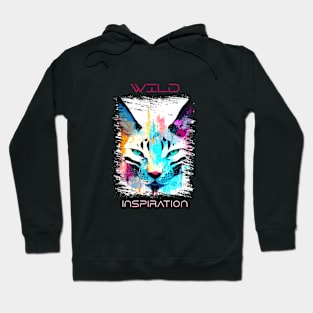 Lynx Wild Nature Animal Colors Art Painting Hoodie